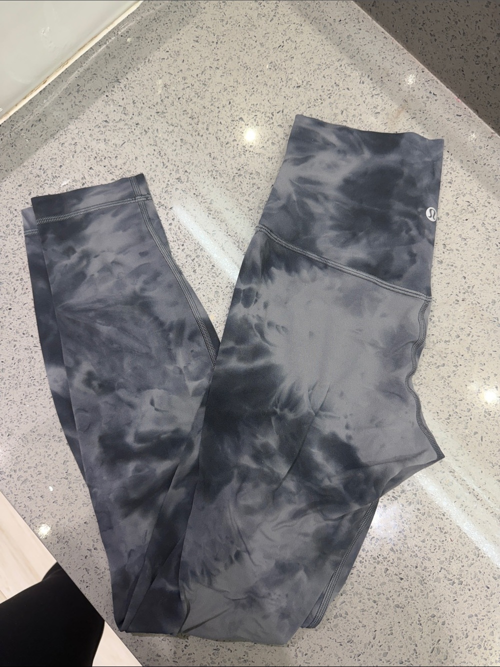 lululemon athletica Gray Tie-Dye High-Rise Leggings
